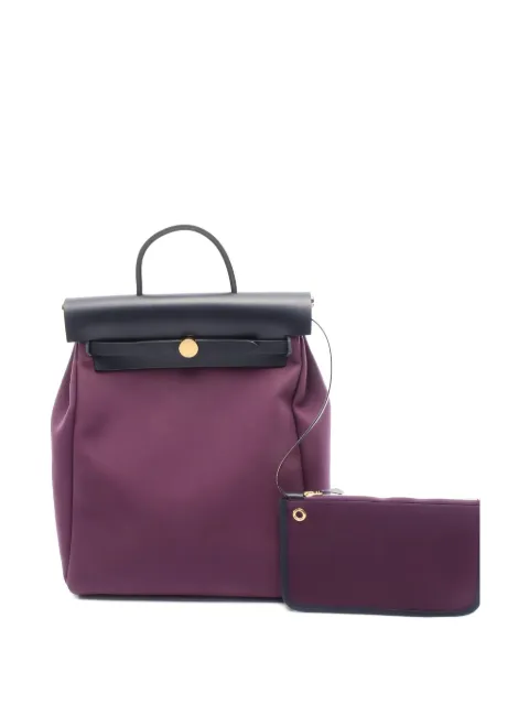 Hermès Pre-Owned 2021 zip leather backpack