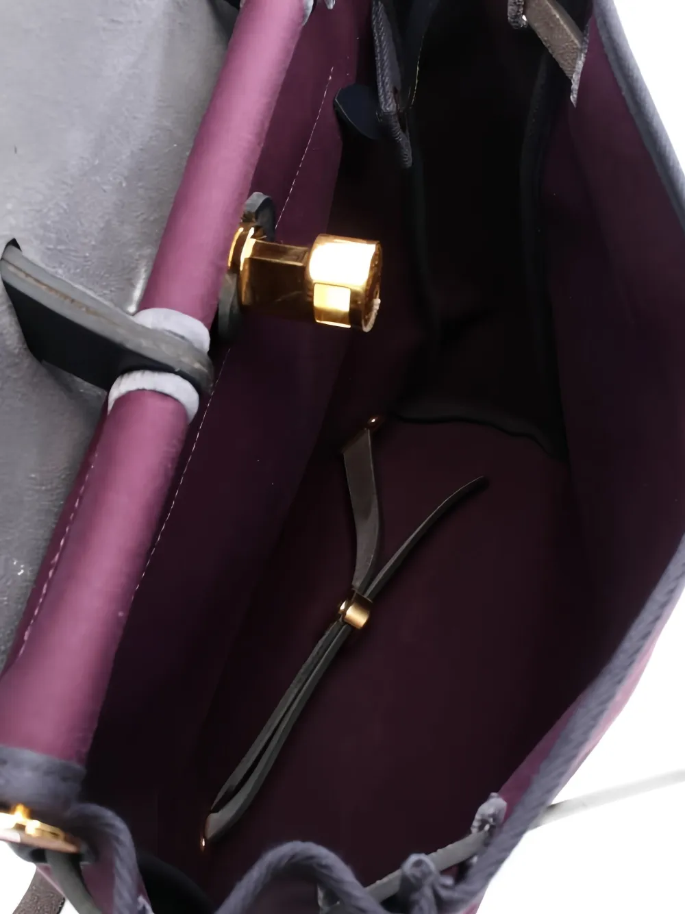 Pre-owned Hermes 2021 Zip Leather Backpack In Purple