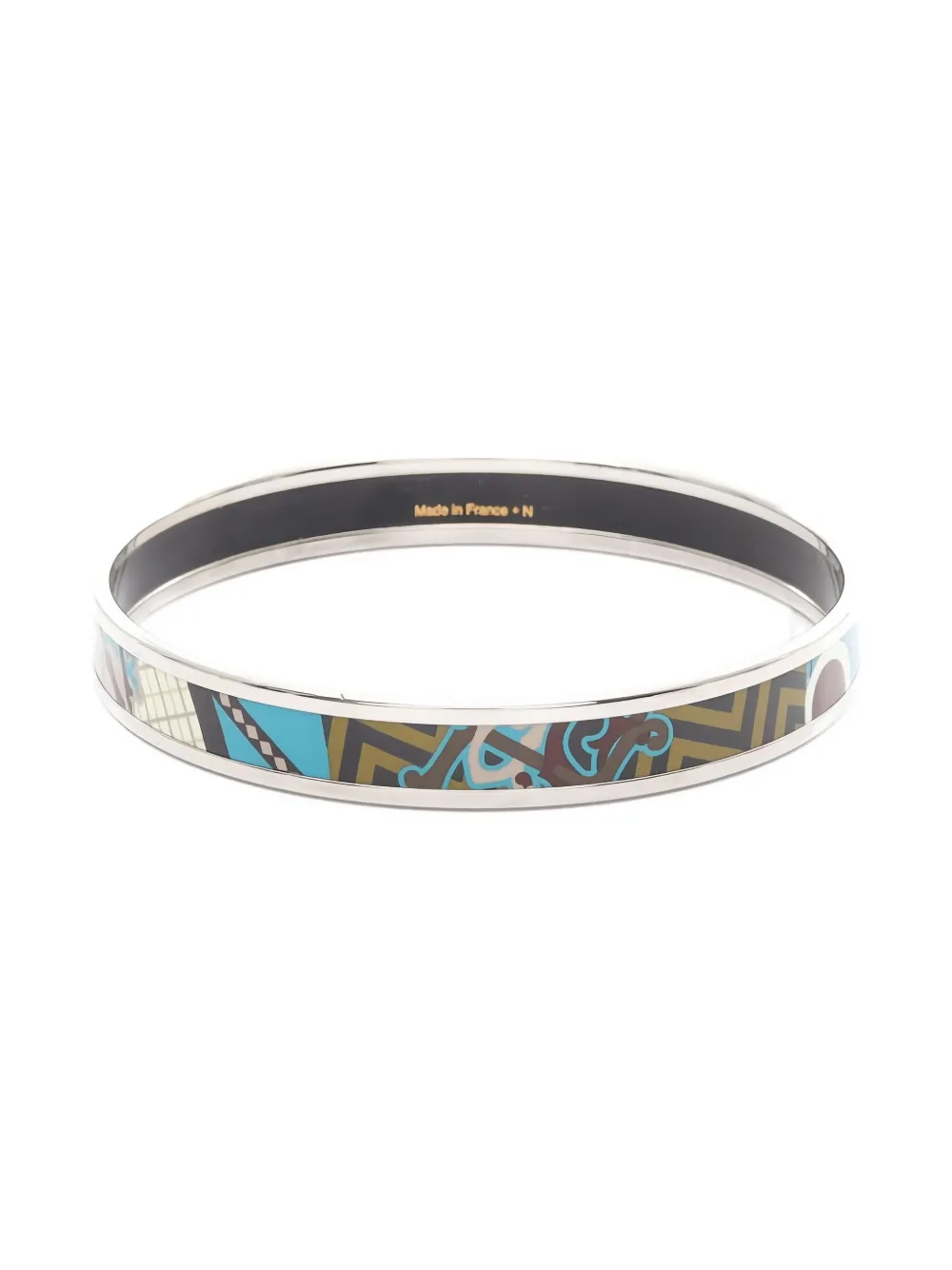 Hermès Pre-Owned 2010s enamel-printed PM bangle | Image 2