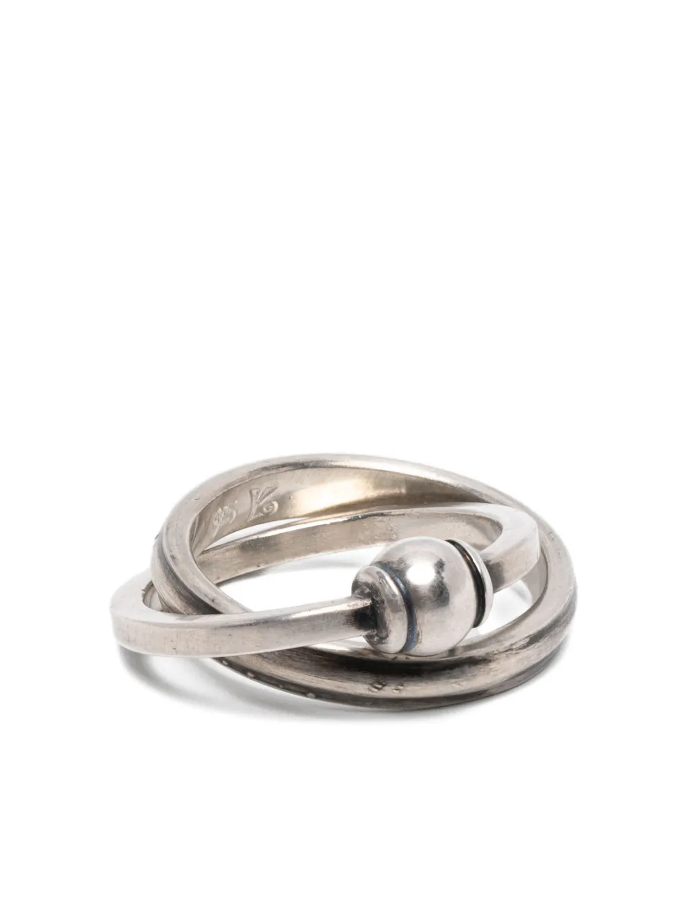 WERKSTATT:MÜNCHEN anillo con detalle de perla | plateado | Image 1