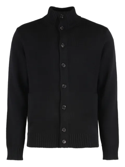 slowear button high-neck cardigan
