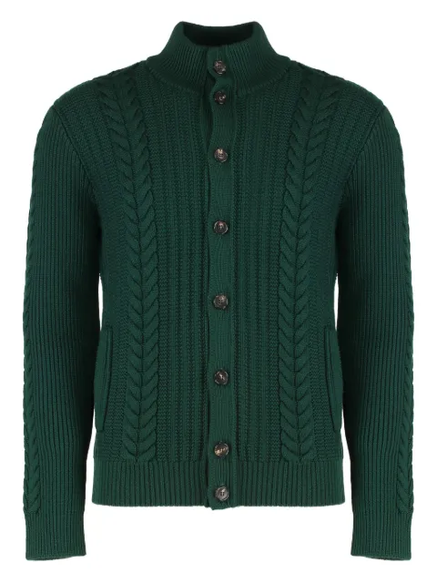 slowear buttoned pockets virgin-wool cardigan
