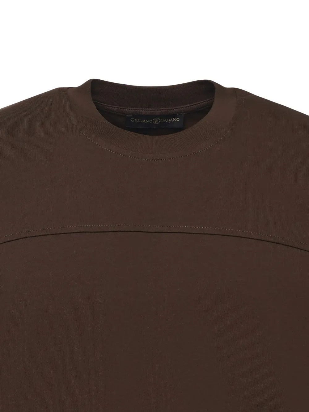 Giuliano Galiano Katoenen T-shirt met ronde hals Bruin