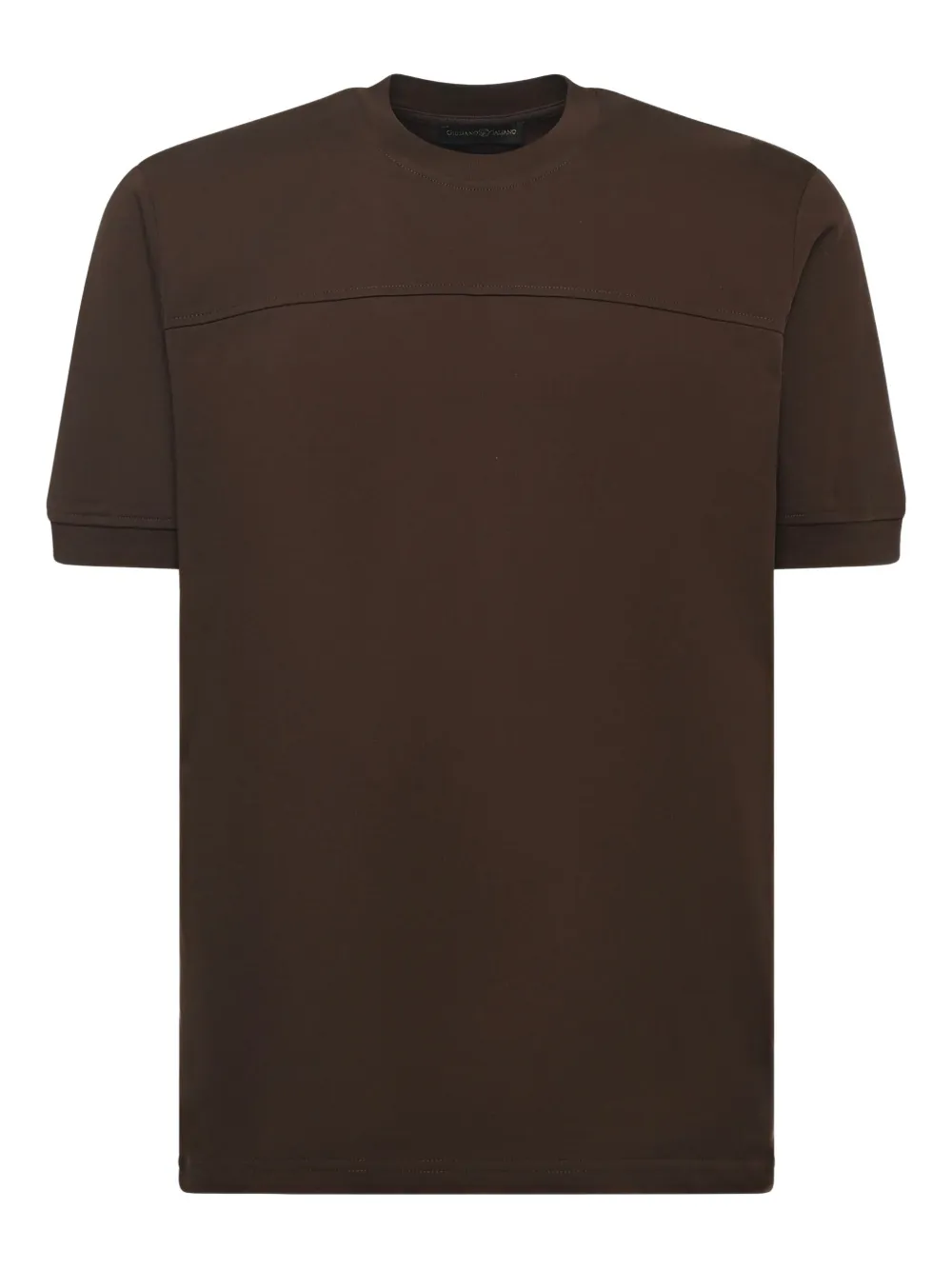 Giuliano Galiano t-shirt en coton à col rond | marron | Image 1