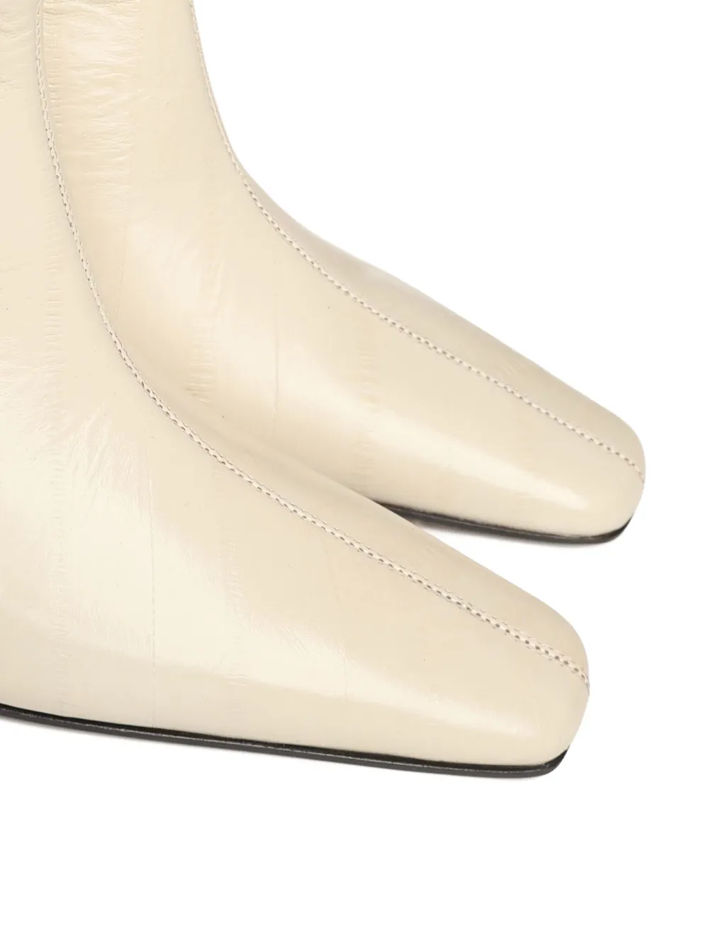 Giuliano Galiano 60 mm Stefy leren enkellaarzen Beige