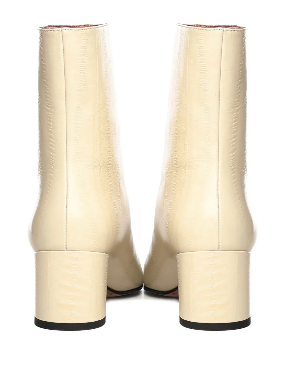 Giuliano Galiano 60 mm Stefy leren enkellaarzen Beige