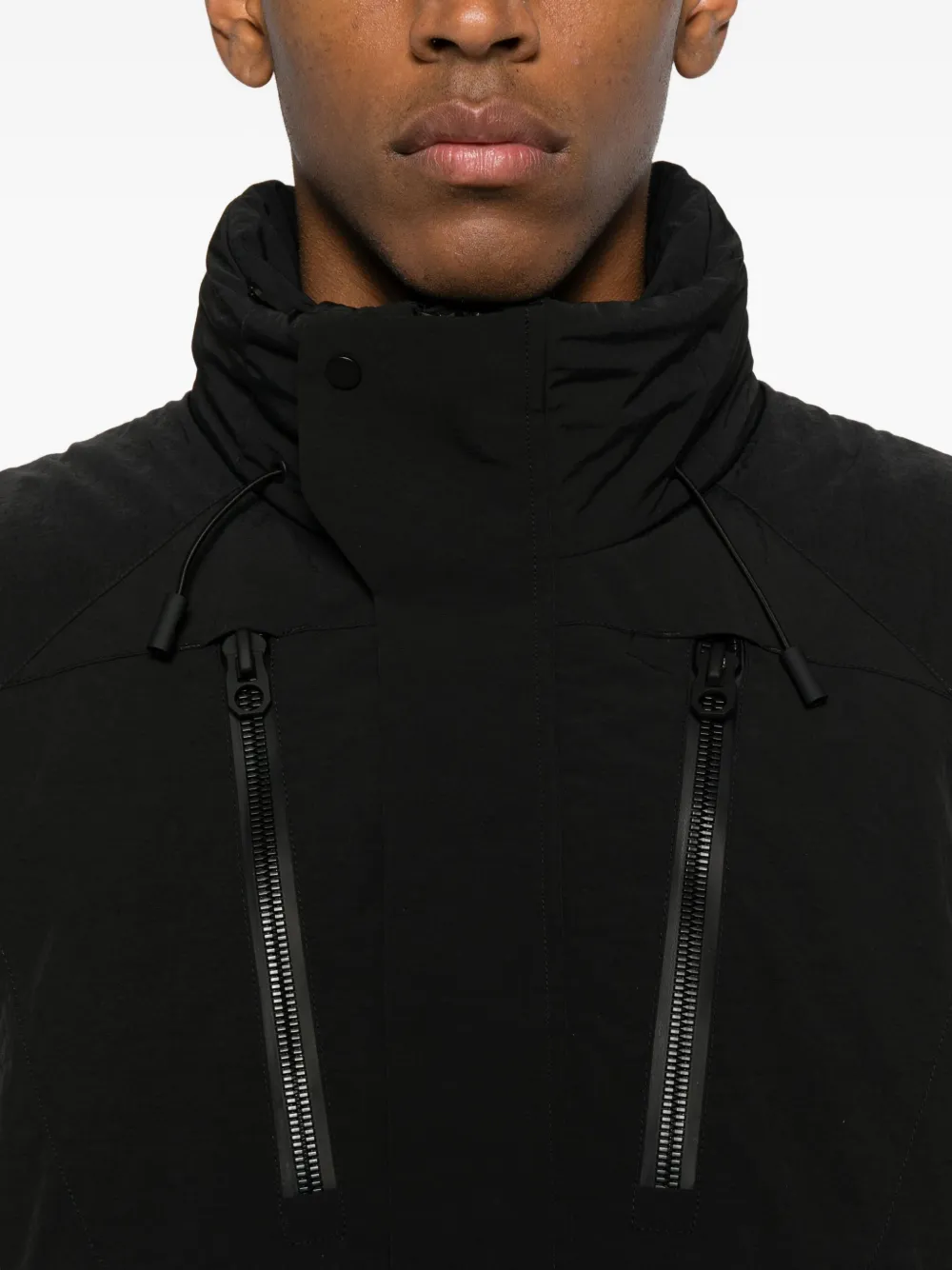 Jg1 Zip Pocket Jacket In Black