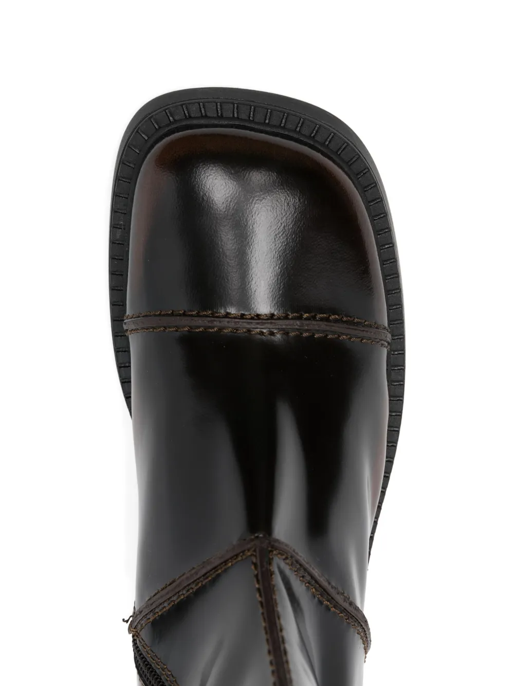 Miista 40mm Dahlia Zip Boots In Brown