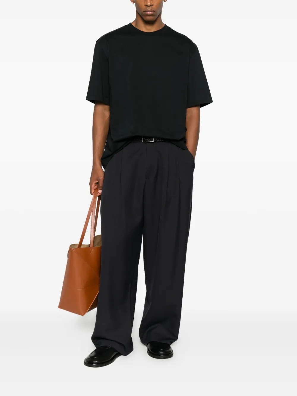 Studio Nicholson crewneck t-shirt - Zwart