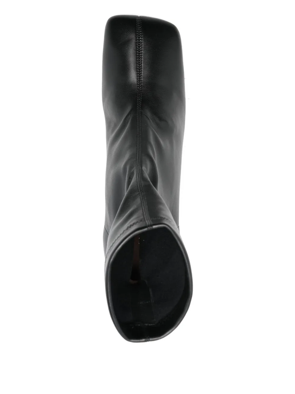 Aldo Castagna 90 mm Paulene enkellaarzen met vierkante neus Zwart