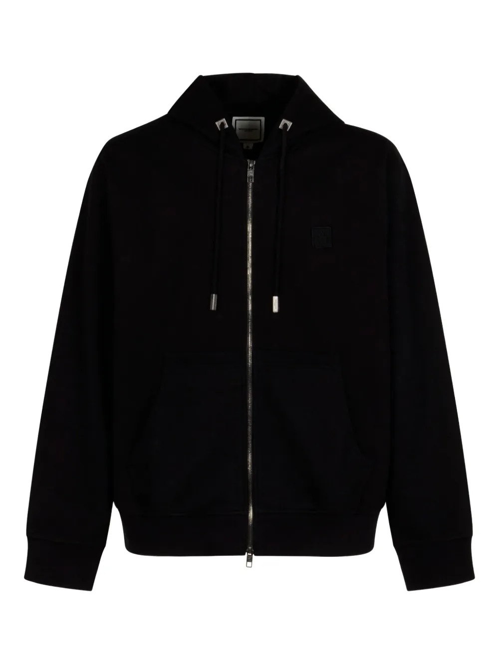 Wooyoungmi zip hooded jacket | Black | Image 1