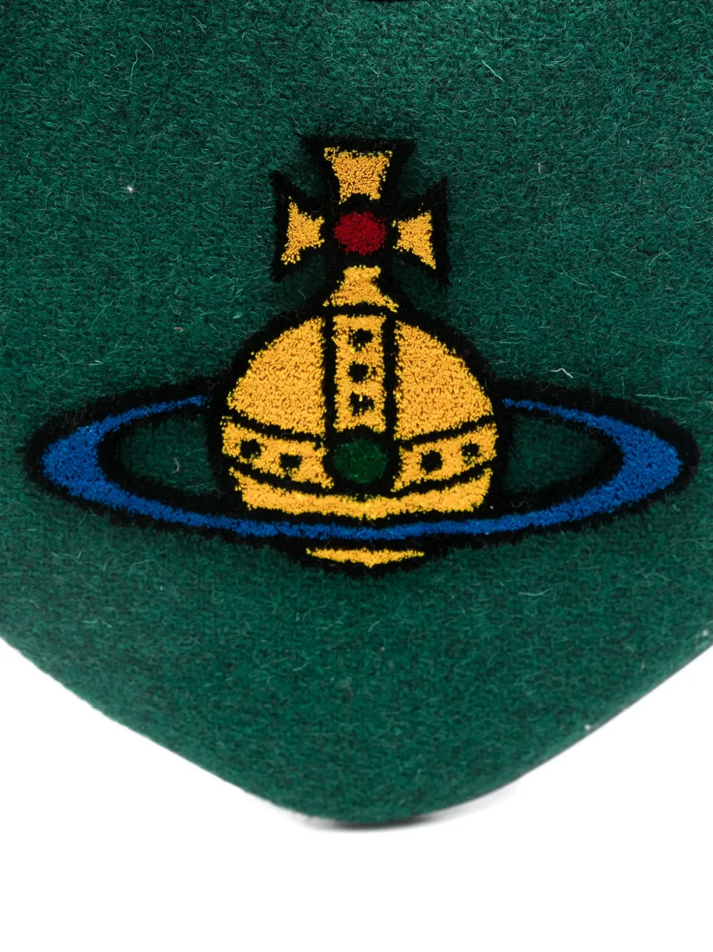 Vivienne Westwood Belle Heart clutch met applicatie Groen