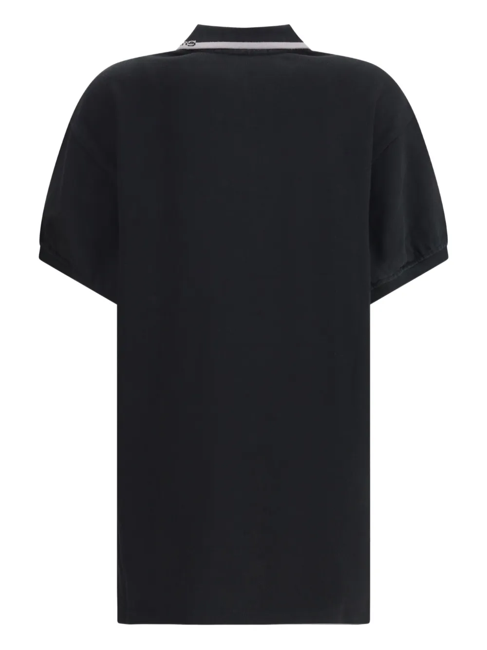 Alexander Wang Cotton Polo Mini Dress In Black