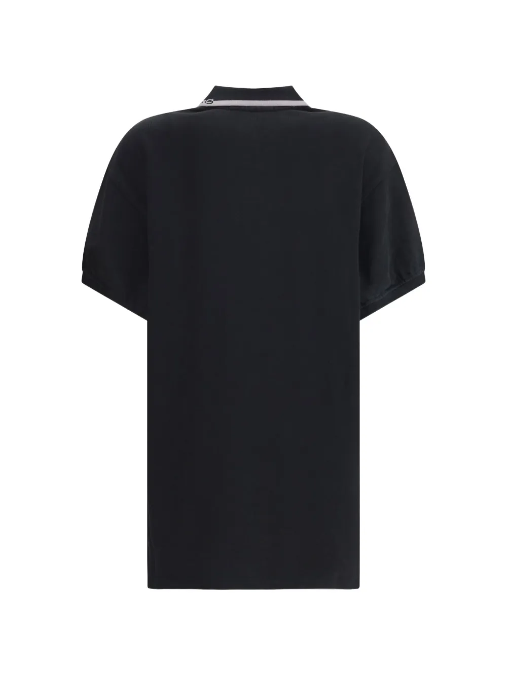 polo-collar mini dress