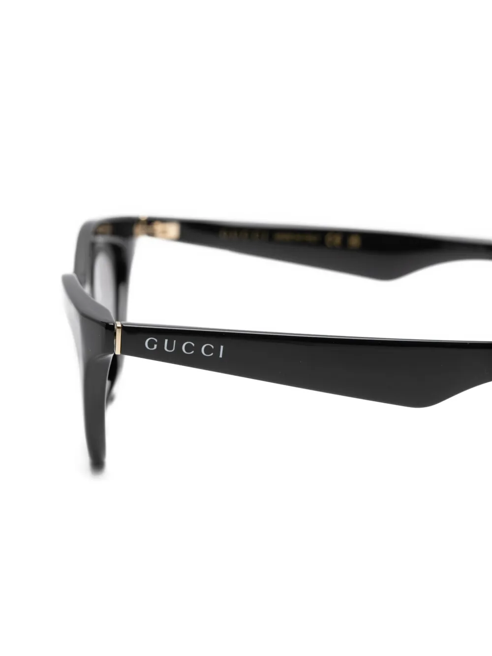 Gucci Eyewear Zonnebril met cat-eye montuur Zwart