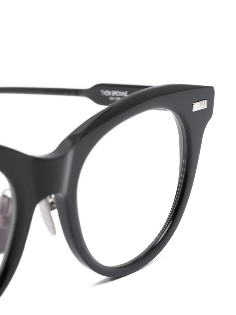 Thom Browne Eyewear Bril met rond montuur Zwart