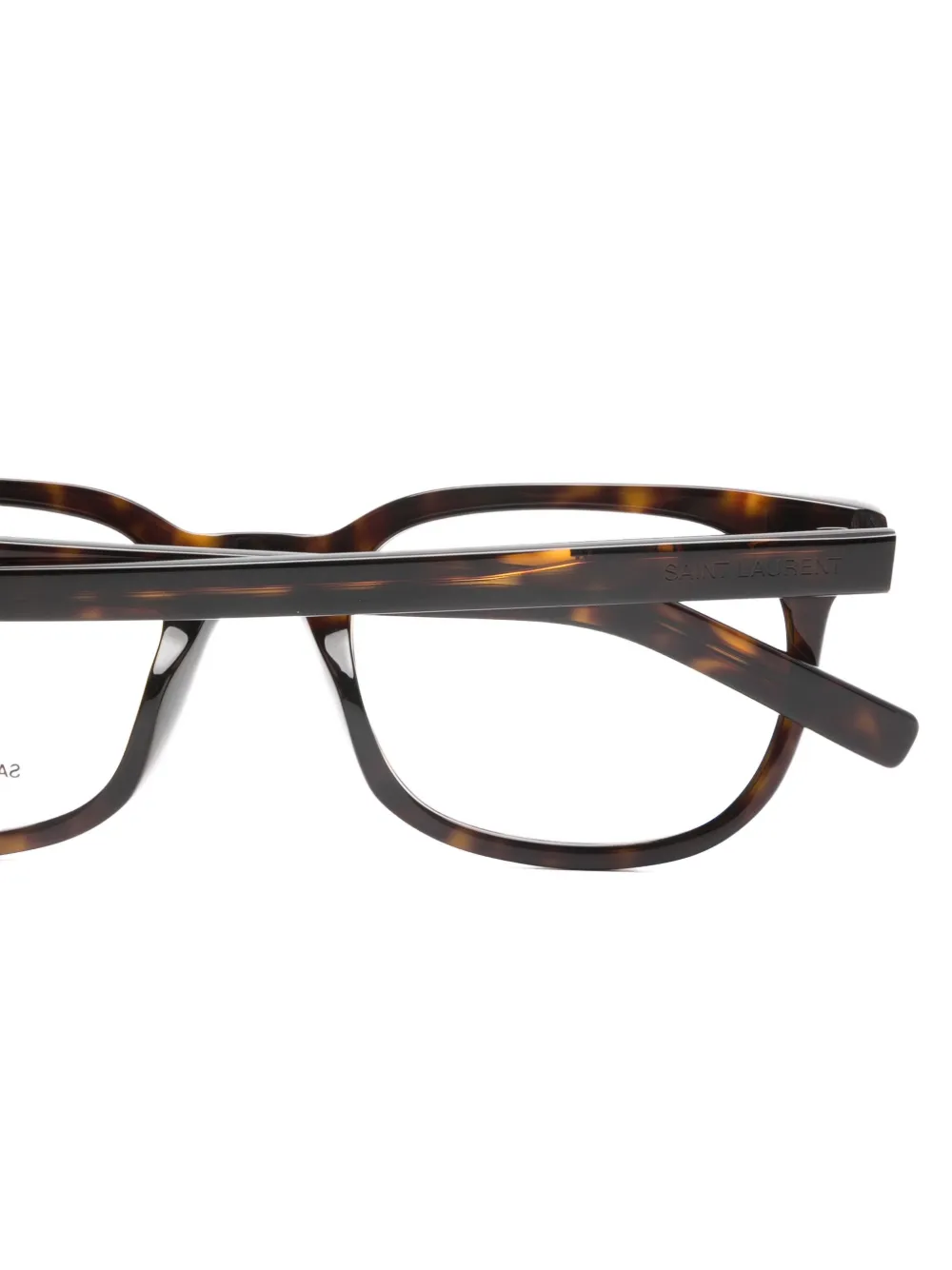 Saint Laurent Eyewear Bril met logodetail Bruin