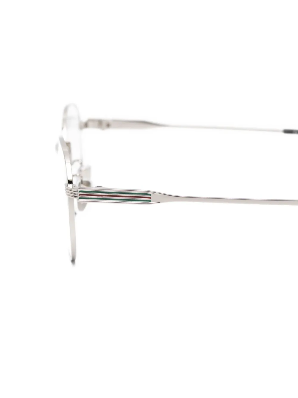 Gucci Eyewear Bril met rond montuur Zilver