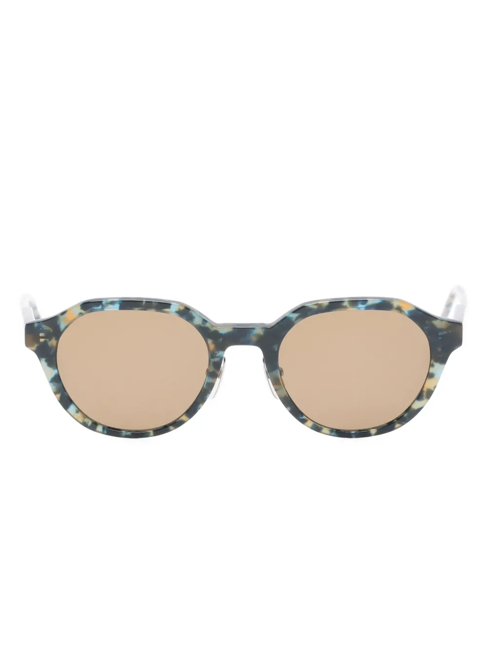 Thom Browne Eyewear oval-frame sunglasses | Blue | Image 1