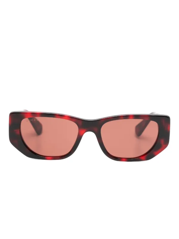 Gucci Eyewear キャットアイ サングラス | レッド | FARFETCH JP