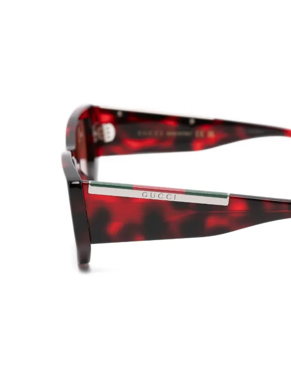 Gucci Eyewear キャットアイ サングラス | レッド | FARFETCH JP