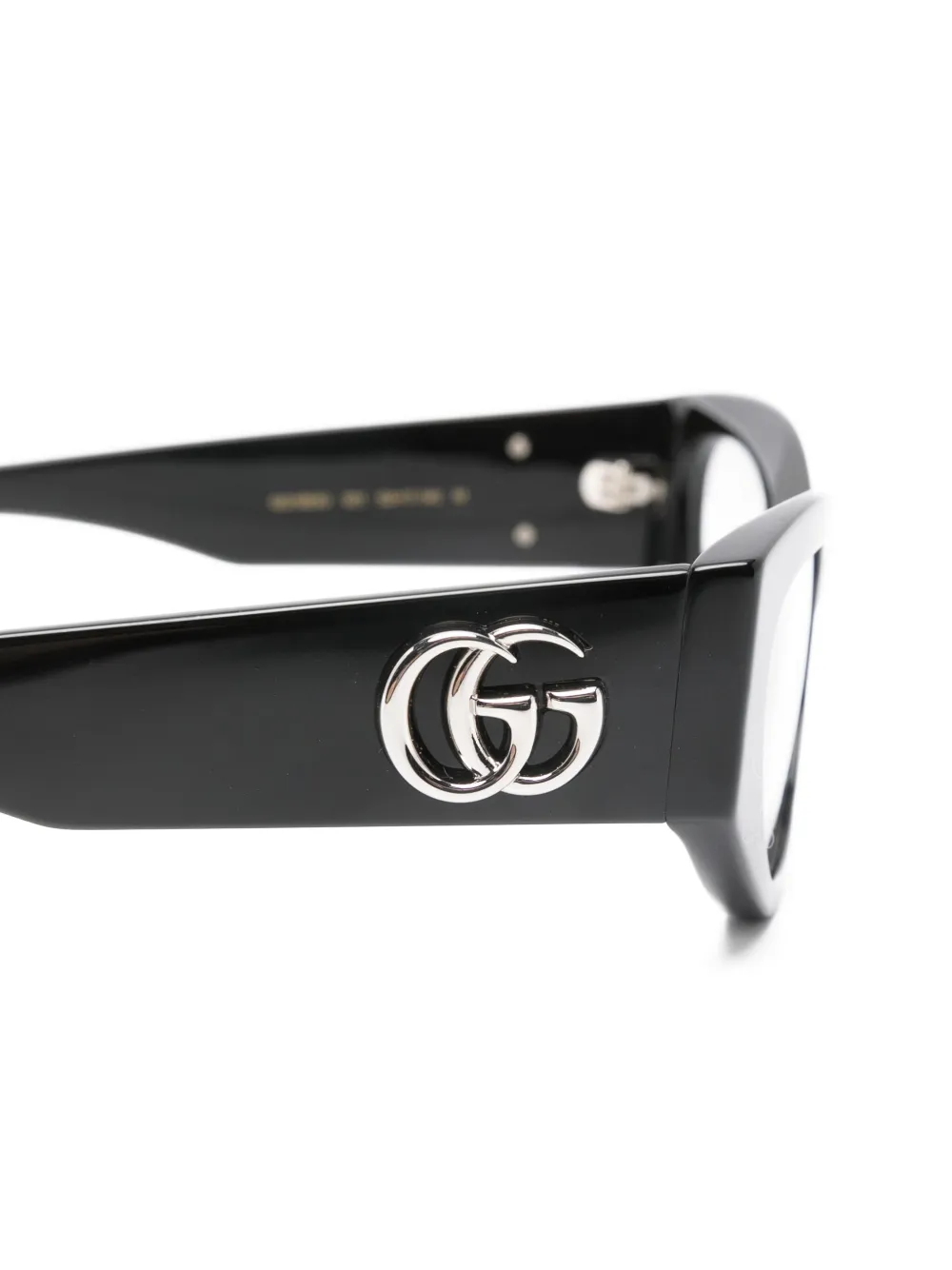Gucci Eyewear Bril met cat-eye montuur en logo Zwart