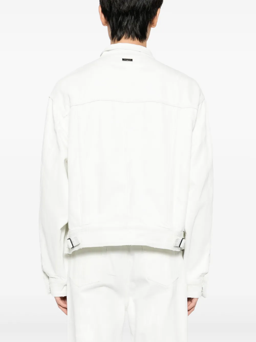 Team Wang Design Denim Jacket In White