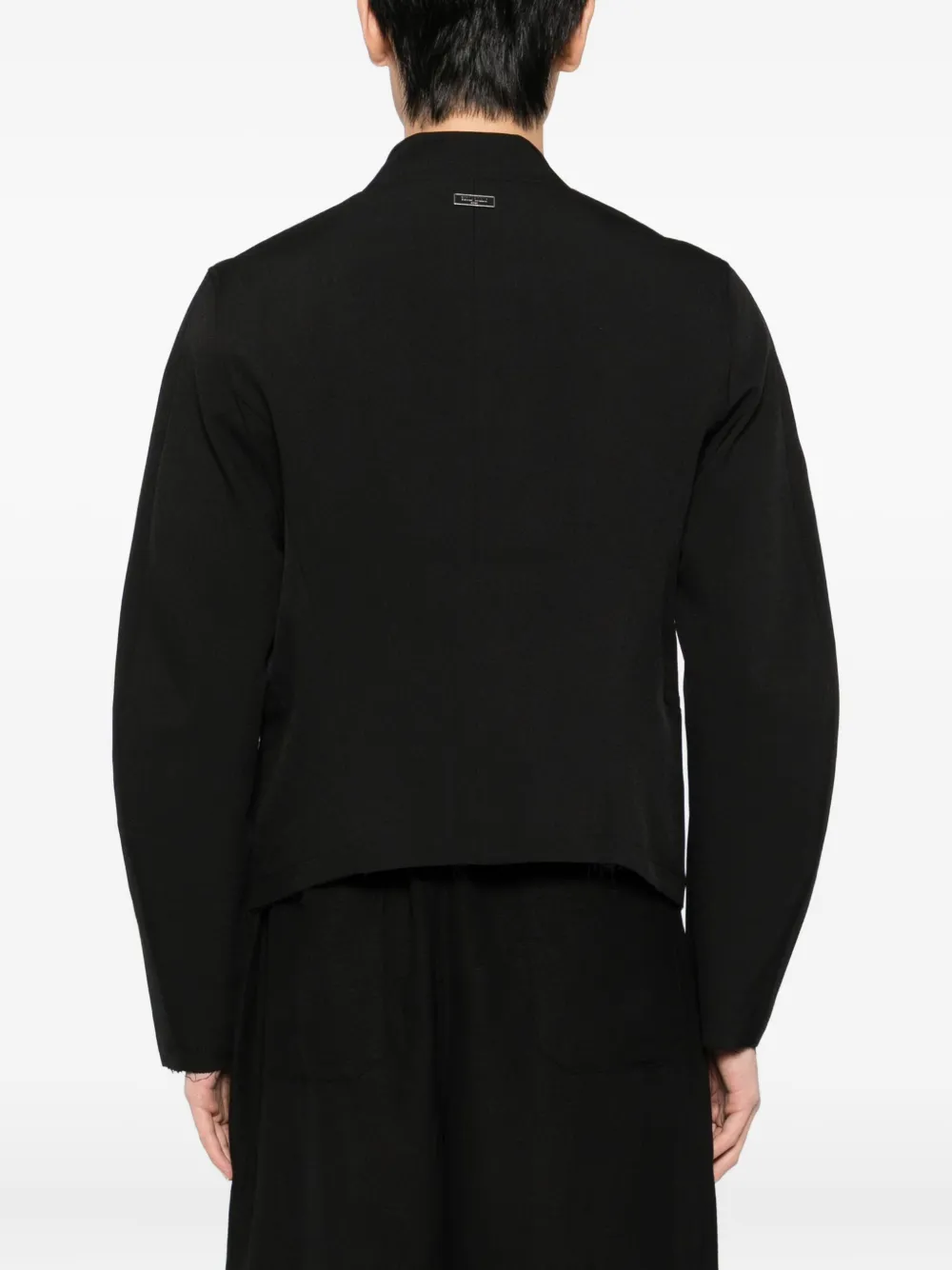 Team Wang Design Stand-collar Blazer In Black