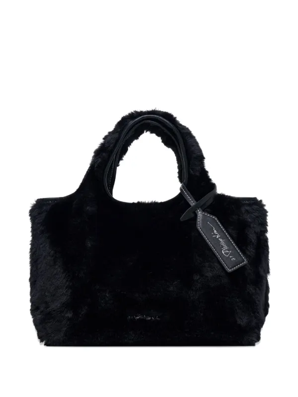 3.1 Phillip Lim Mini Market フェイクファーハンドバッグ | ブラック 