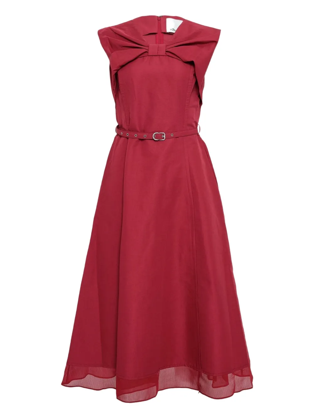 3.1 Phillip Lim Bow Belted Midi Dress In Red