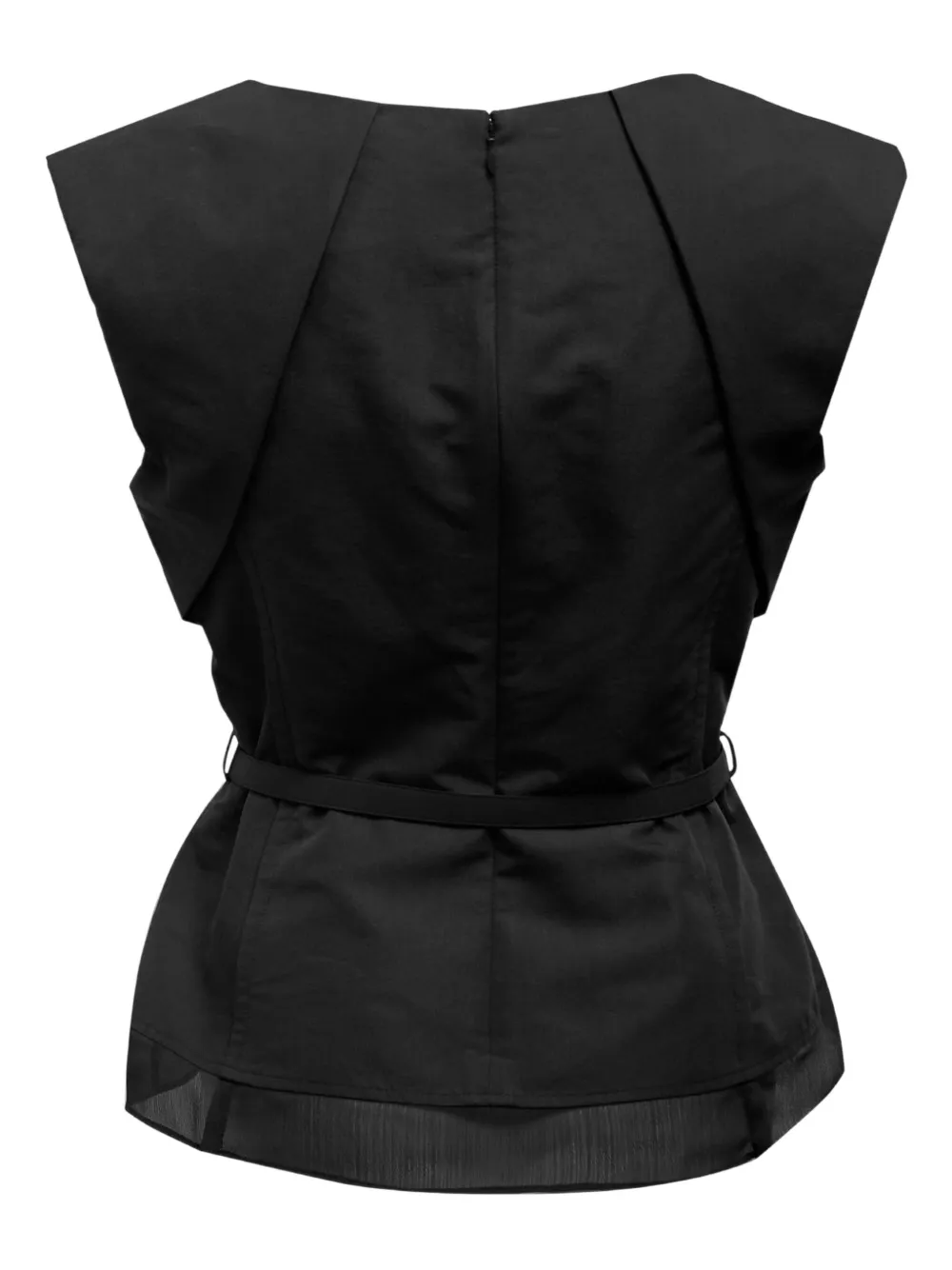 3.1 Phillip Lim Top met ceintuur en strik - Zwart