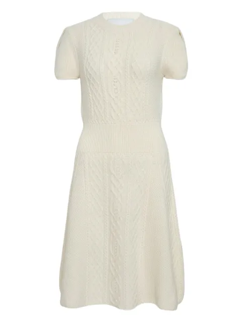 3.1 Phillip Lim cable-knit short-sleeve midi dress