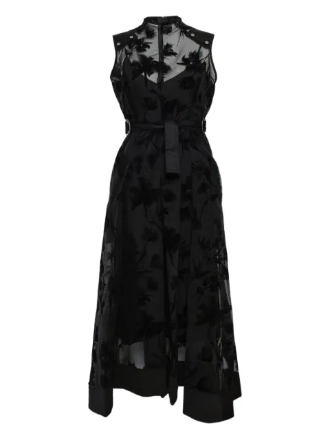 3.1 Phillip Lim floral belt midi dress