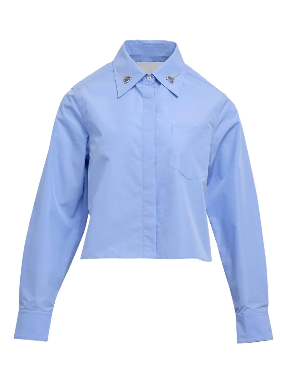 3.1 Phillip Lim top con detalles en el cuello | azul | Image 1
