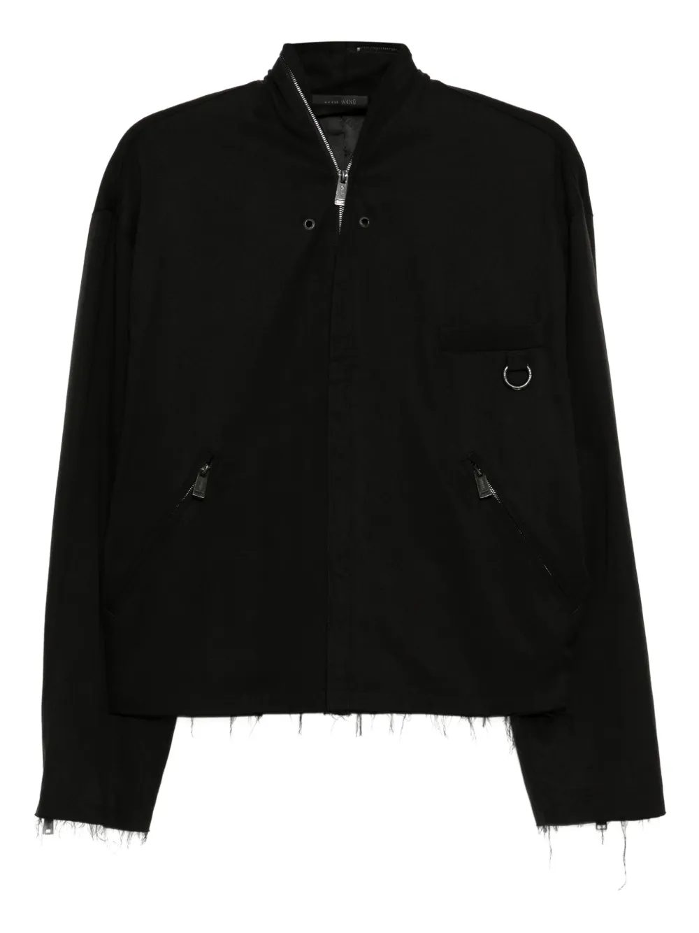 TEAM WANG design raw-edge jacket | Black | Image 1