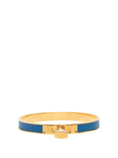 Hermès Pre-Owned 2010-2025 Leather Kelly Cadena Lock Bangle Bracelet costume bracelet