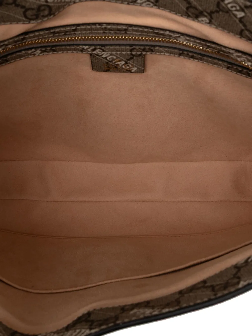 Pre-owned Gucci 2016-2025 Balenciaga The Hacker Project Medium Gg Supreme Jackie 1961 Crossbody Bag In Brown