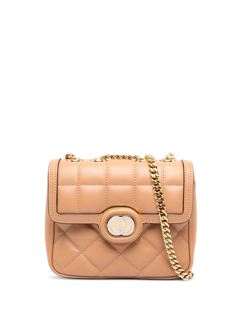 Gucci Pre-Owned 2000-2015 Mini Leather Deco Chain shoulder bag - Marrone