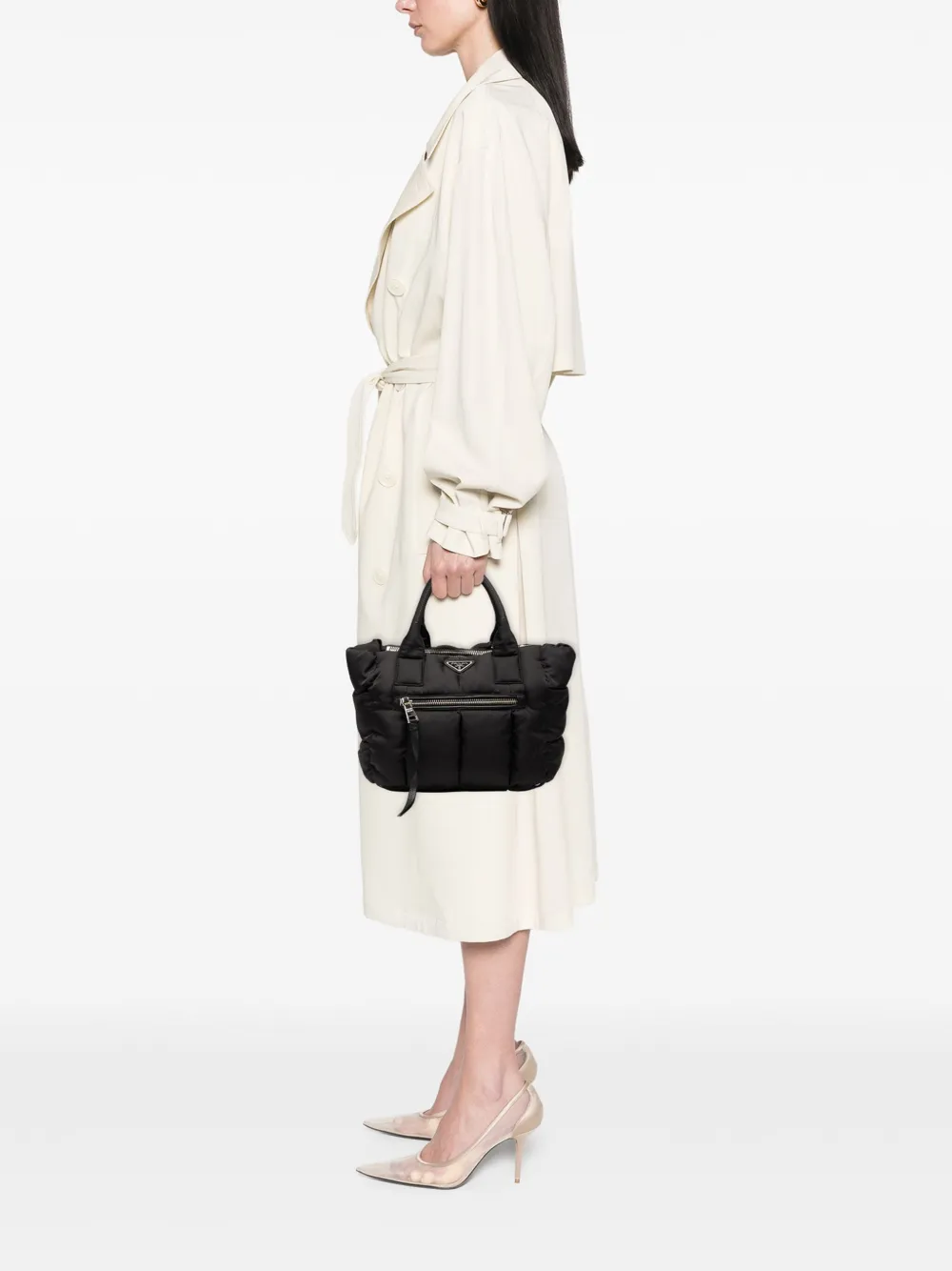 Prada Pre-Owned 2013-2025 Tessuto Bomber satchel | Estilos de archivo | Image 2