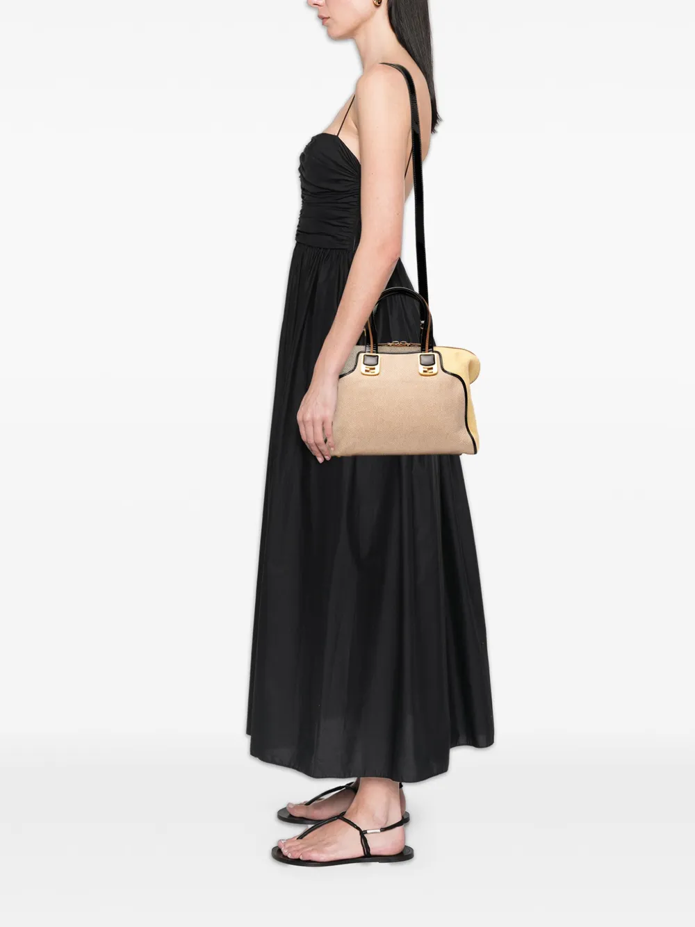 Fendi Pre-Owned 2010-2025 Small Canvas Colorblock Chameleon satchel | Pre-Owned | Image 2