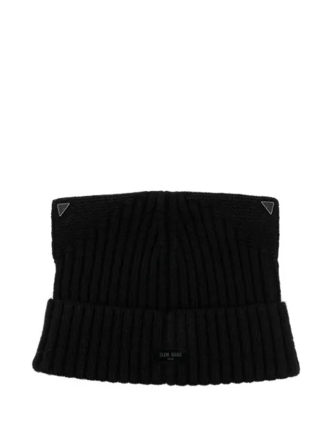 TEAM WANG design logo-patch beanie