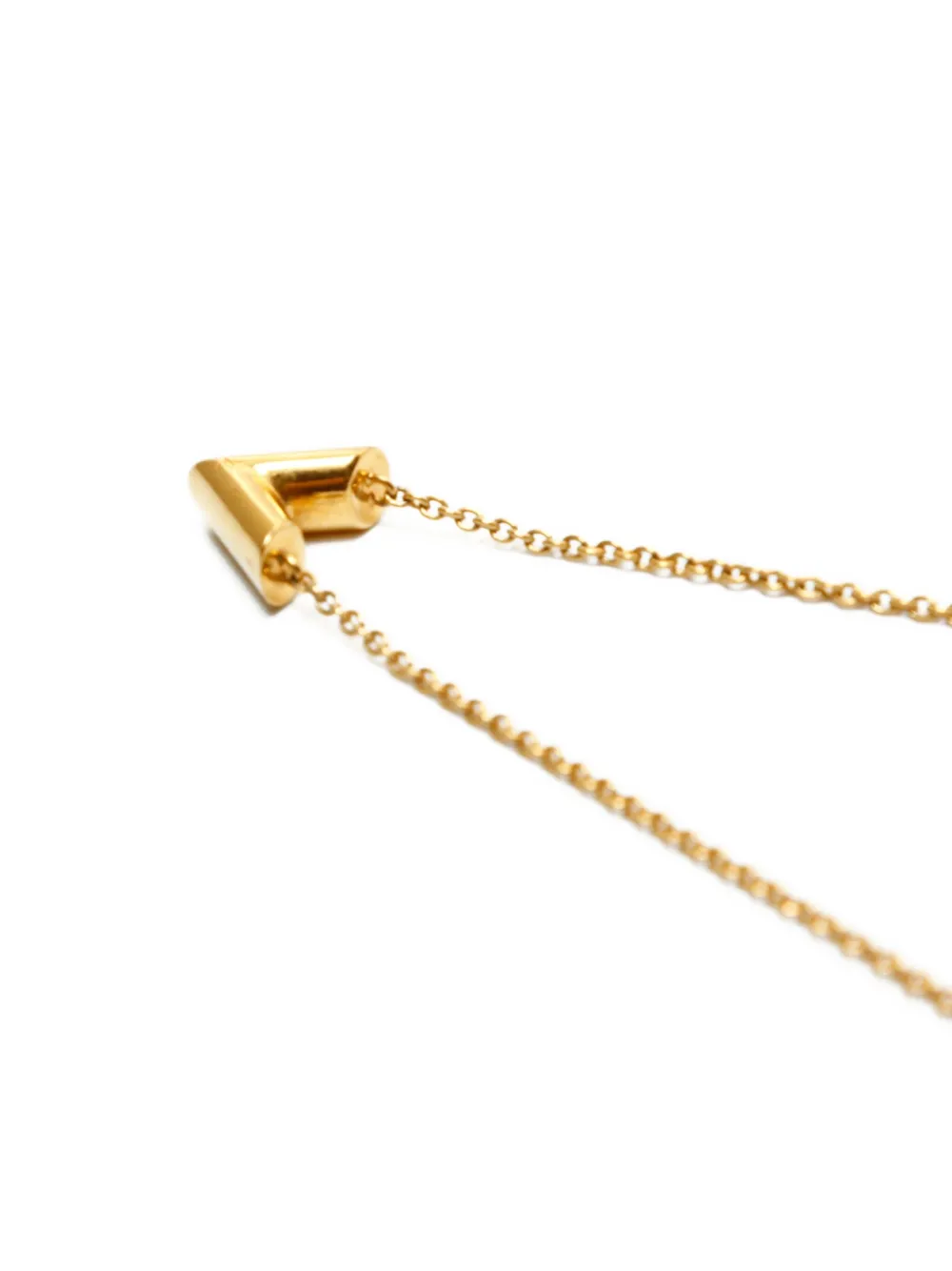 Pre-owned Louis Vuitton 2019 Essential V Necklace In Gold