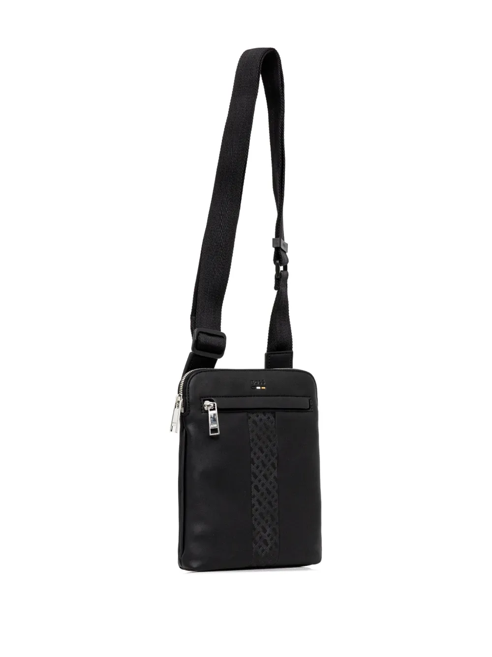 BOSS emed-logo shoulder bag - Zwart