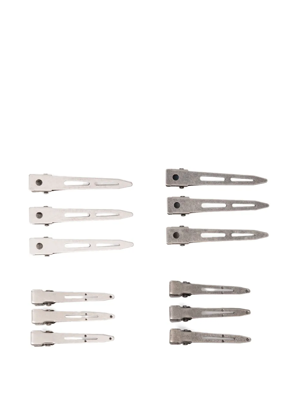 Team Wang Design Metal Hair Clip In Silver