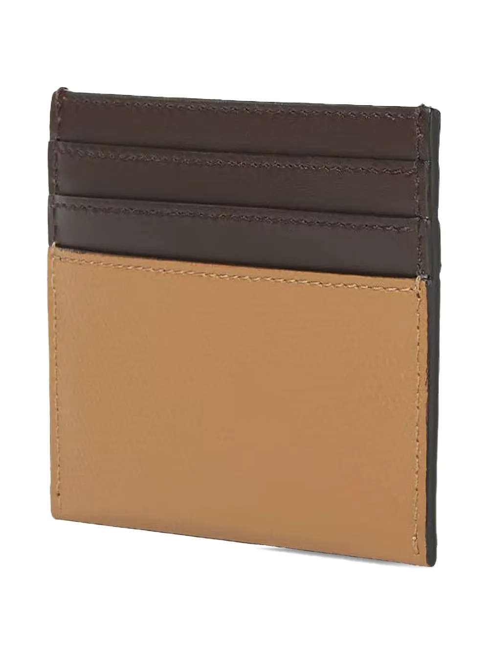 FENDI FF Diamonds logo-plaque card wallet - Beige