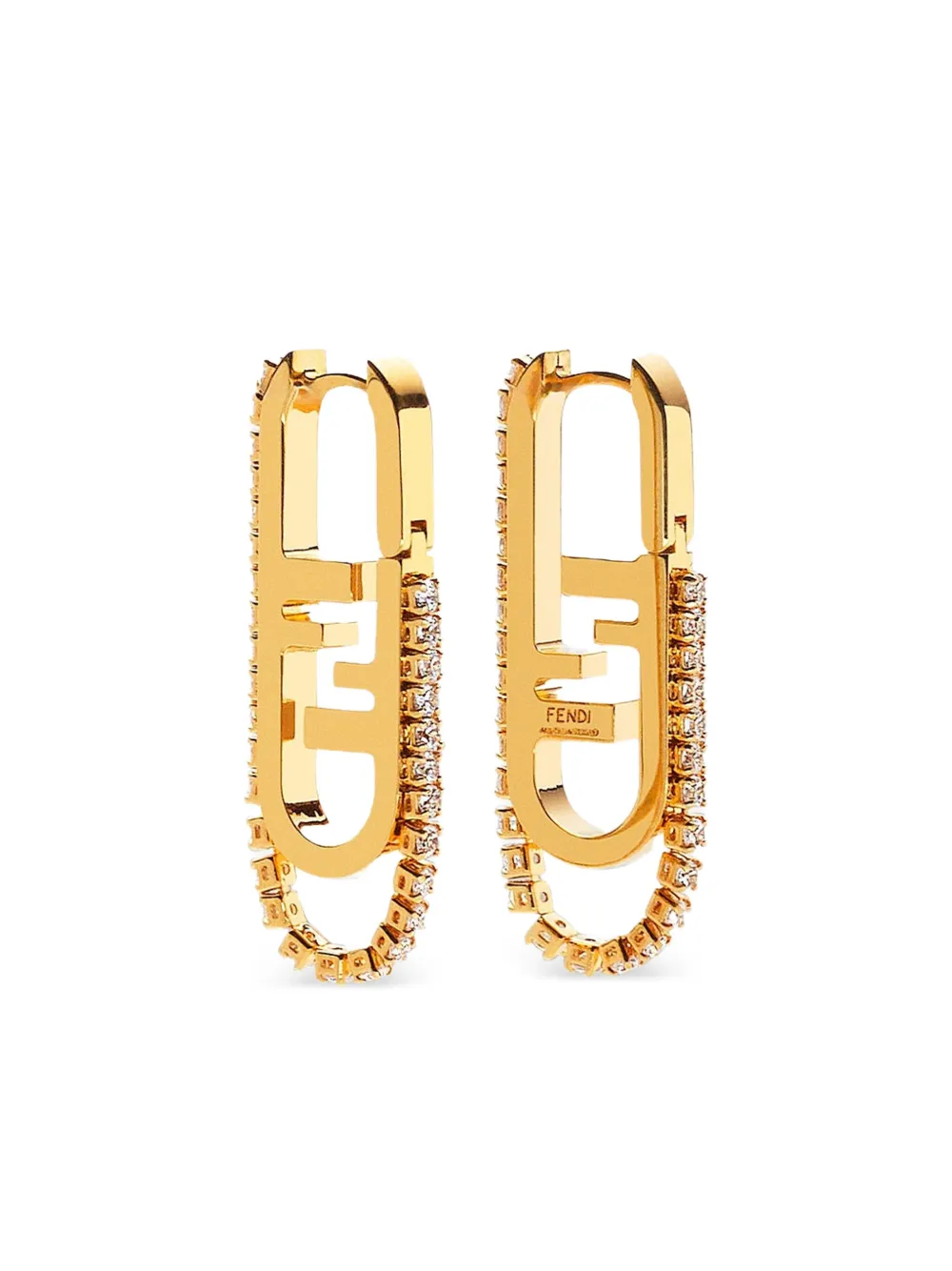 FENDI aretes con motivo O'Lock | dorado | Image 1
