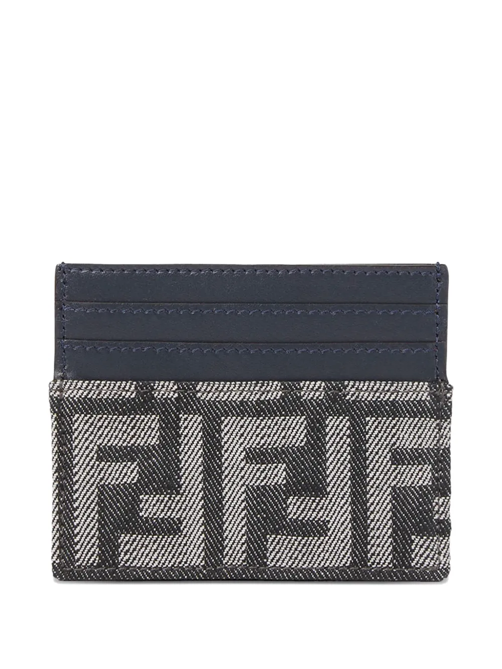 FENDI logo-monogram cardholder - Grijs