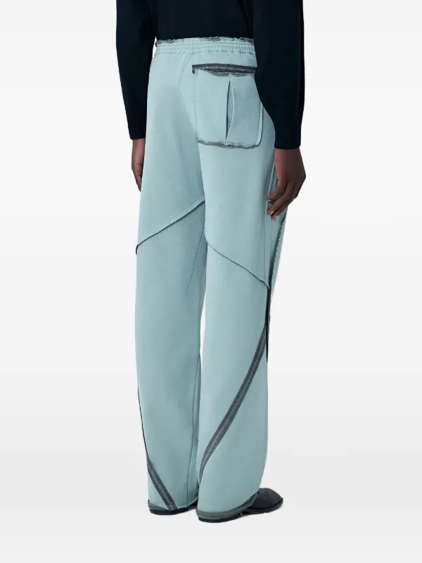 Kiko Kostadinov Vig K Dart Panel Fraying Trousers | Blue | FARFETCH Kiko Kostadinov Vig K Dart Panel Fraying Trousers | Blue | FARFETCH