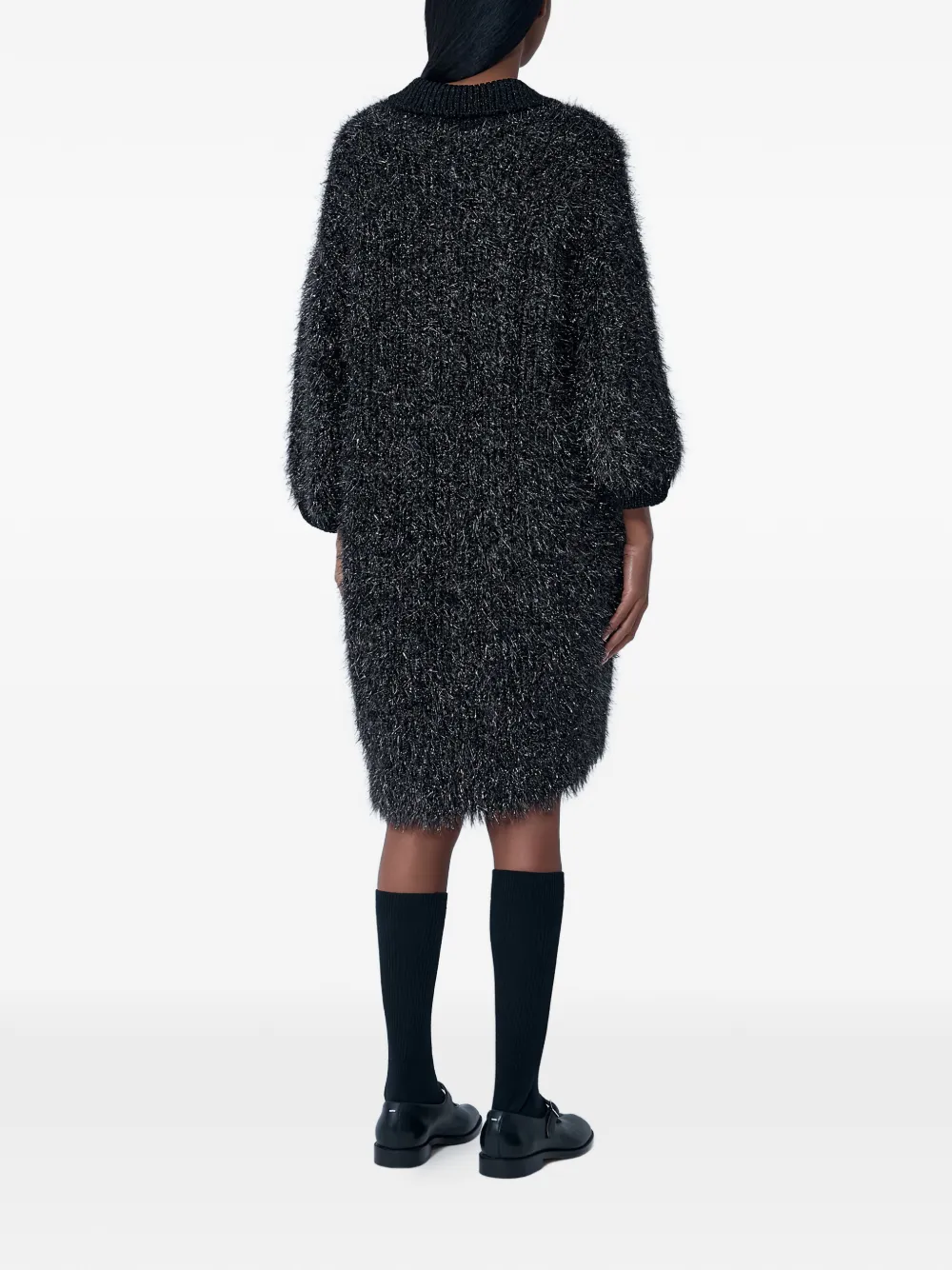 Lacoste Sweaterjurk met logodetail Zwart