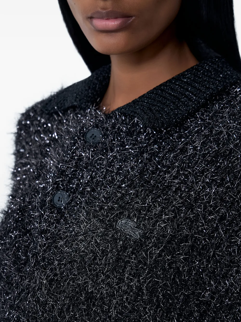 Lacoste Sweaterjurk met logodetail Zwart